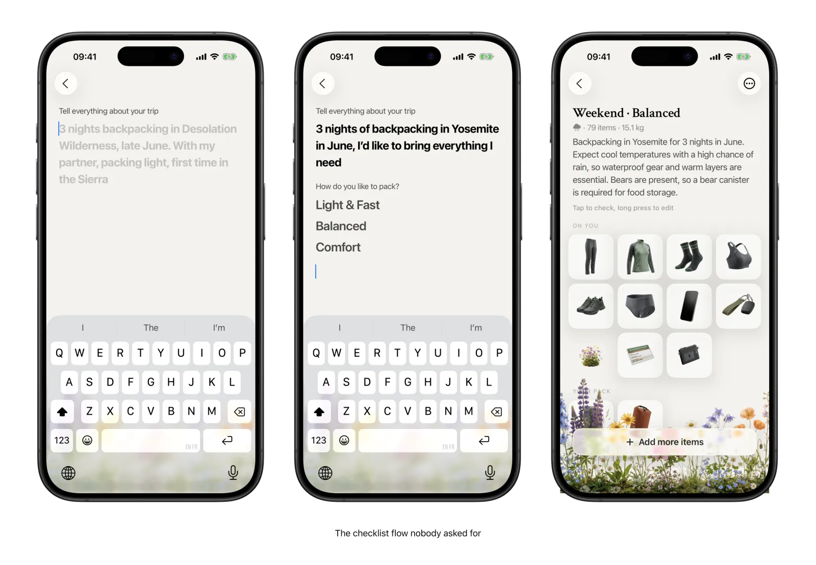 A grid of Alpine Index app screens